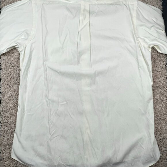 Gitman Bros For Fashion Post Louisville Button Up Shirt 16 33 Solid Pale Yellow - Picture 9 of 9